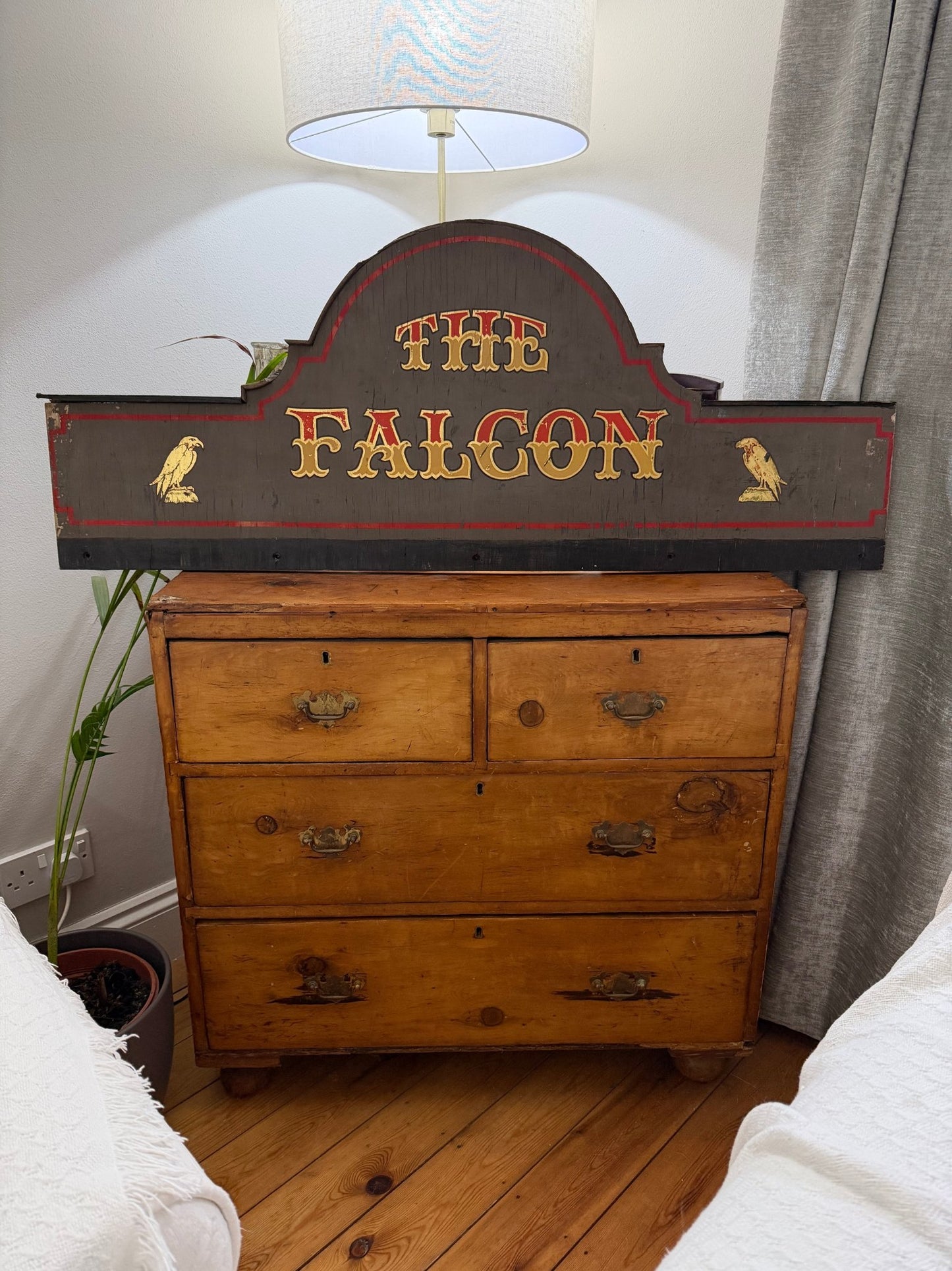 Vintage Pub Sign | The Falcon | Man Cave | Wall Art | Bar Sign| - The Vintage Allure