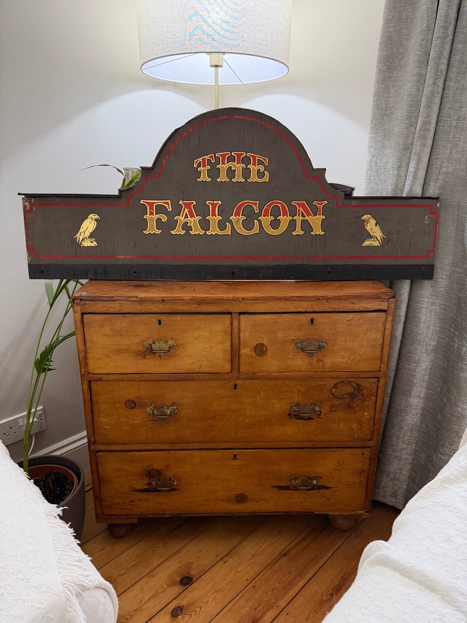 Vintage Pub Sign | The Falcon | Man Cave | Wall Art | Bar Sign| - The Vintage Allure