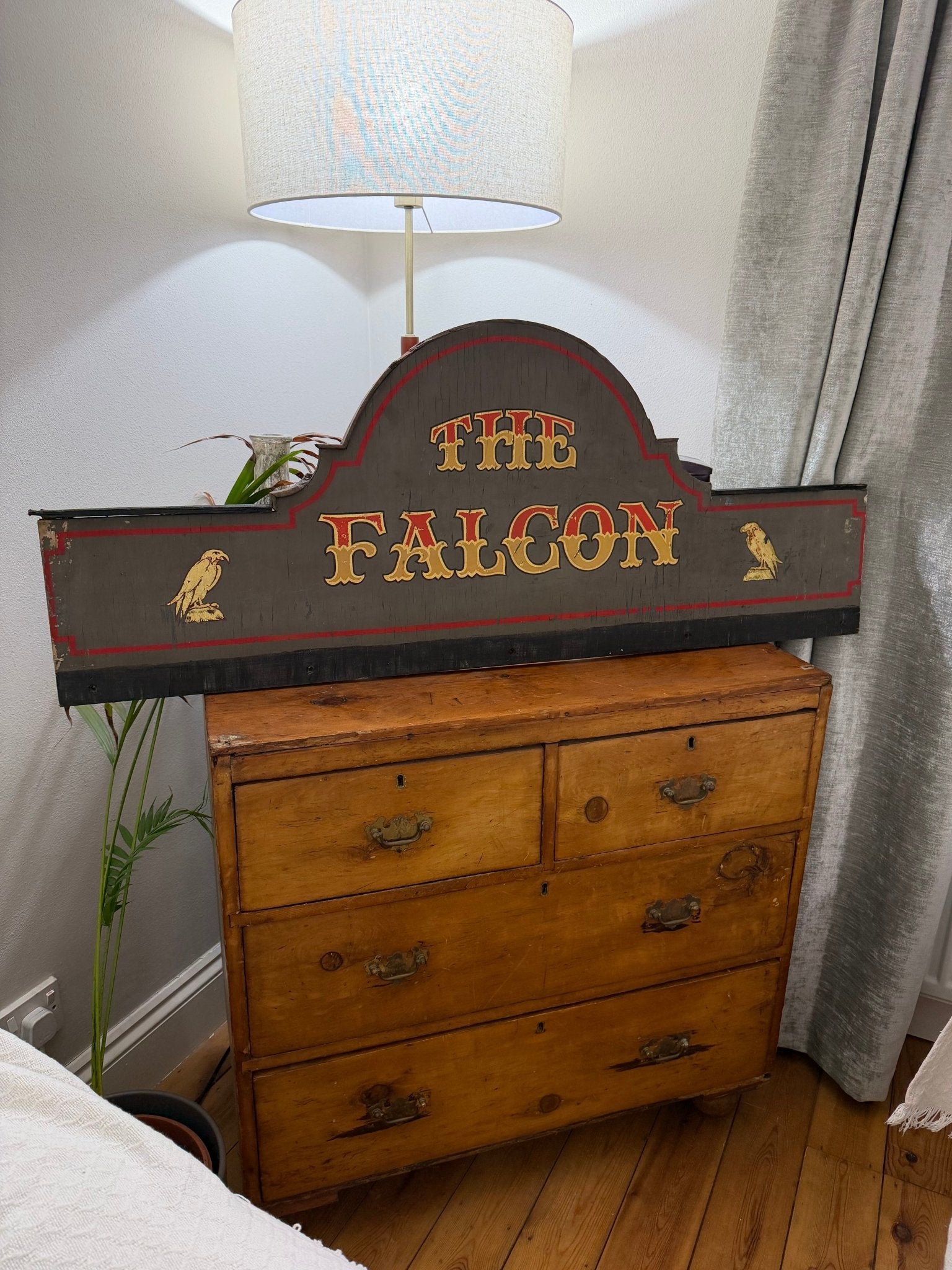 Vintage Pub Sign | The Falcon | Man Cave | Wall Art | Bar Sign| - The Vintage Allure