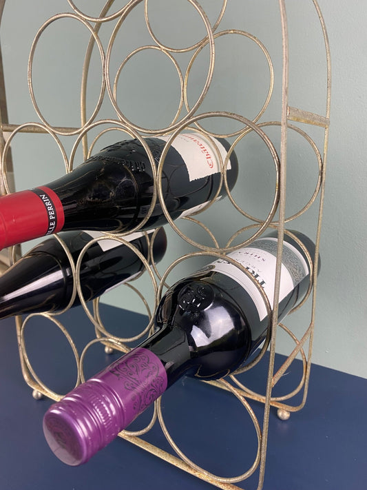 Vintage Steel Wine Rack - The Vintage Allure