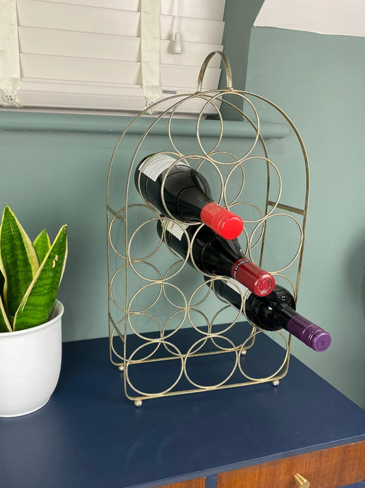 Vintage Steel Wine Rack - The Vintage Allure