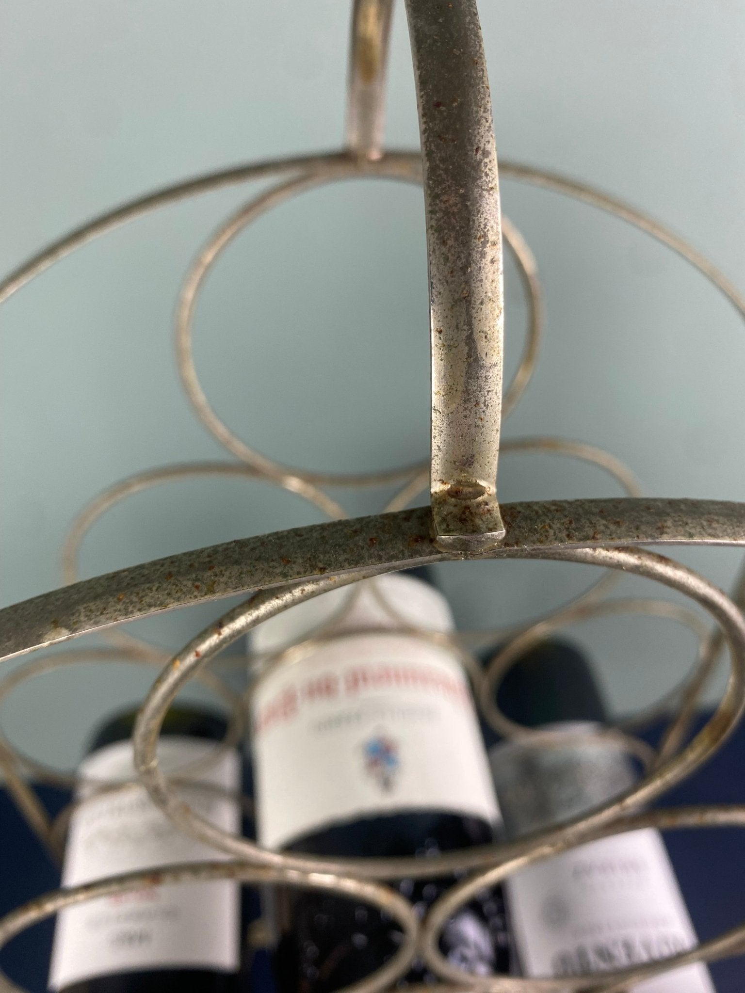 Vintage Steel Wine Rack - The Vintage Allure