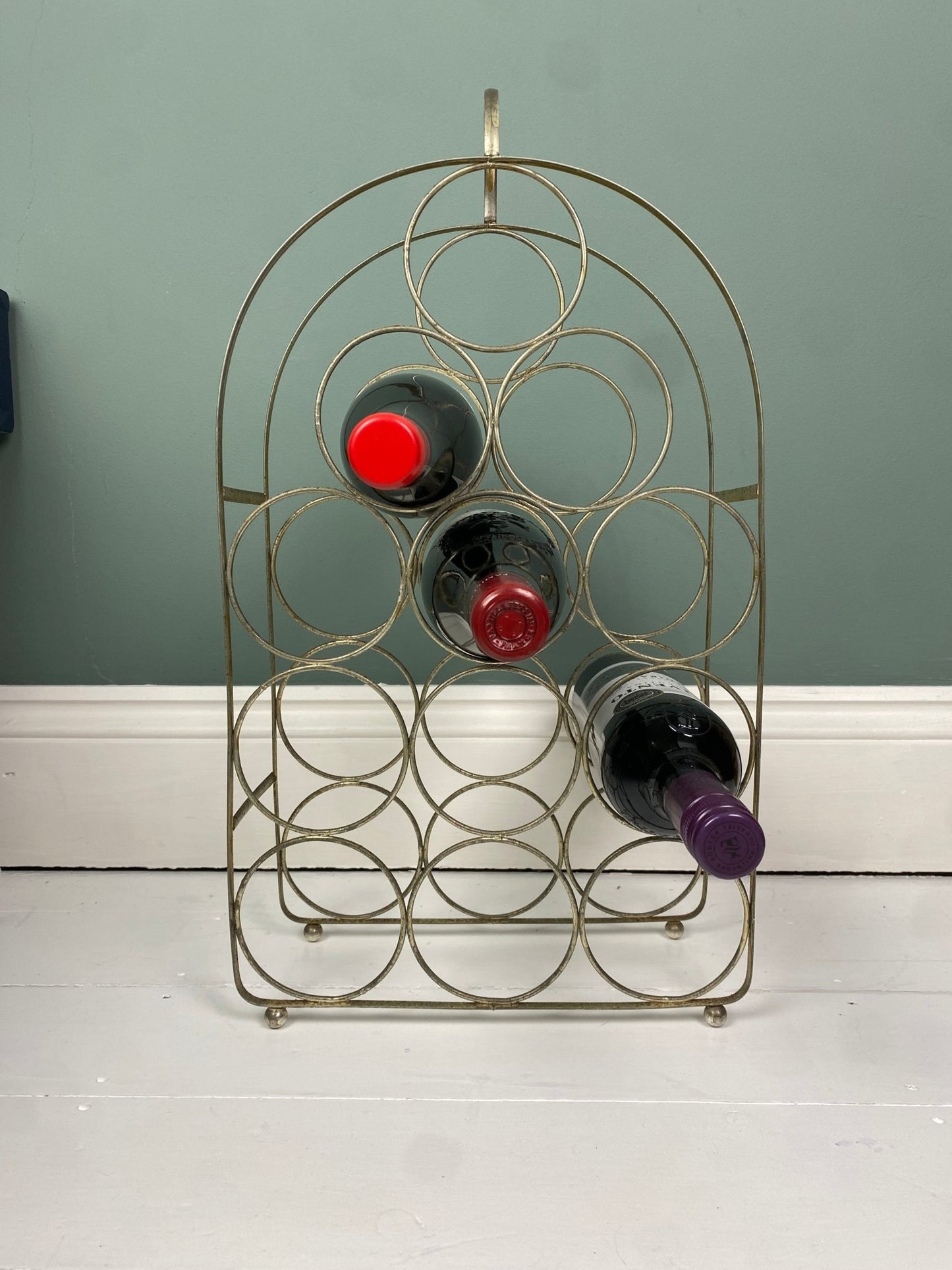 Vintage Steel Wine Rack - The Vintage Allure
