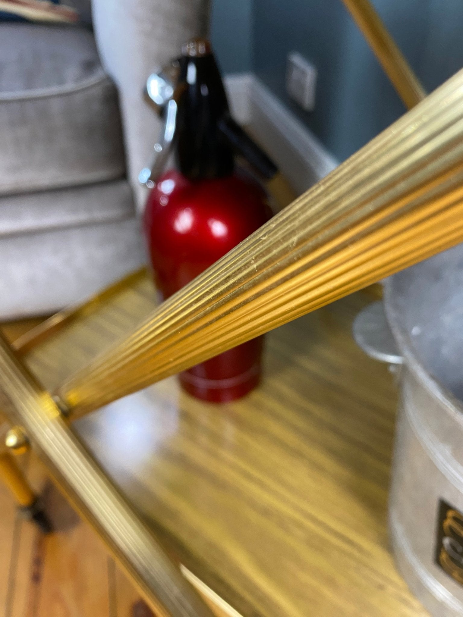 Vintage Wood Effect Folding Drinks/Cocktail Trolley - The Vintage Allure