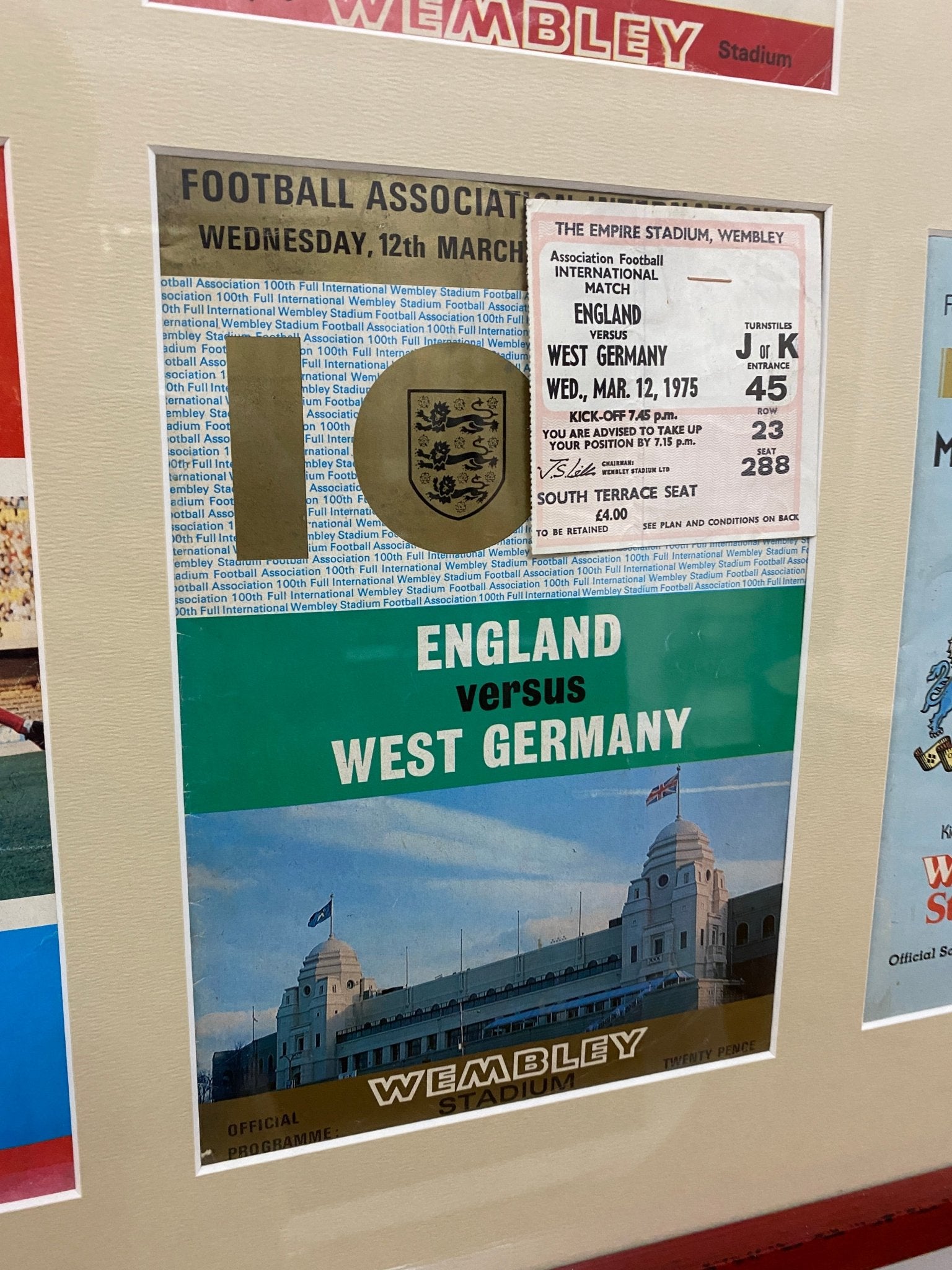 Wembley’s Greatest Moments Framed Programmes - The Vintage Allure