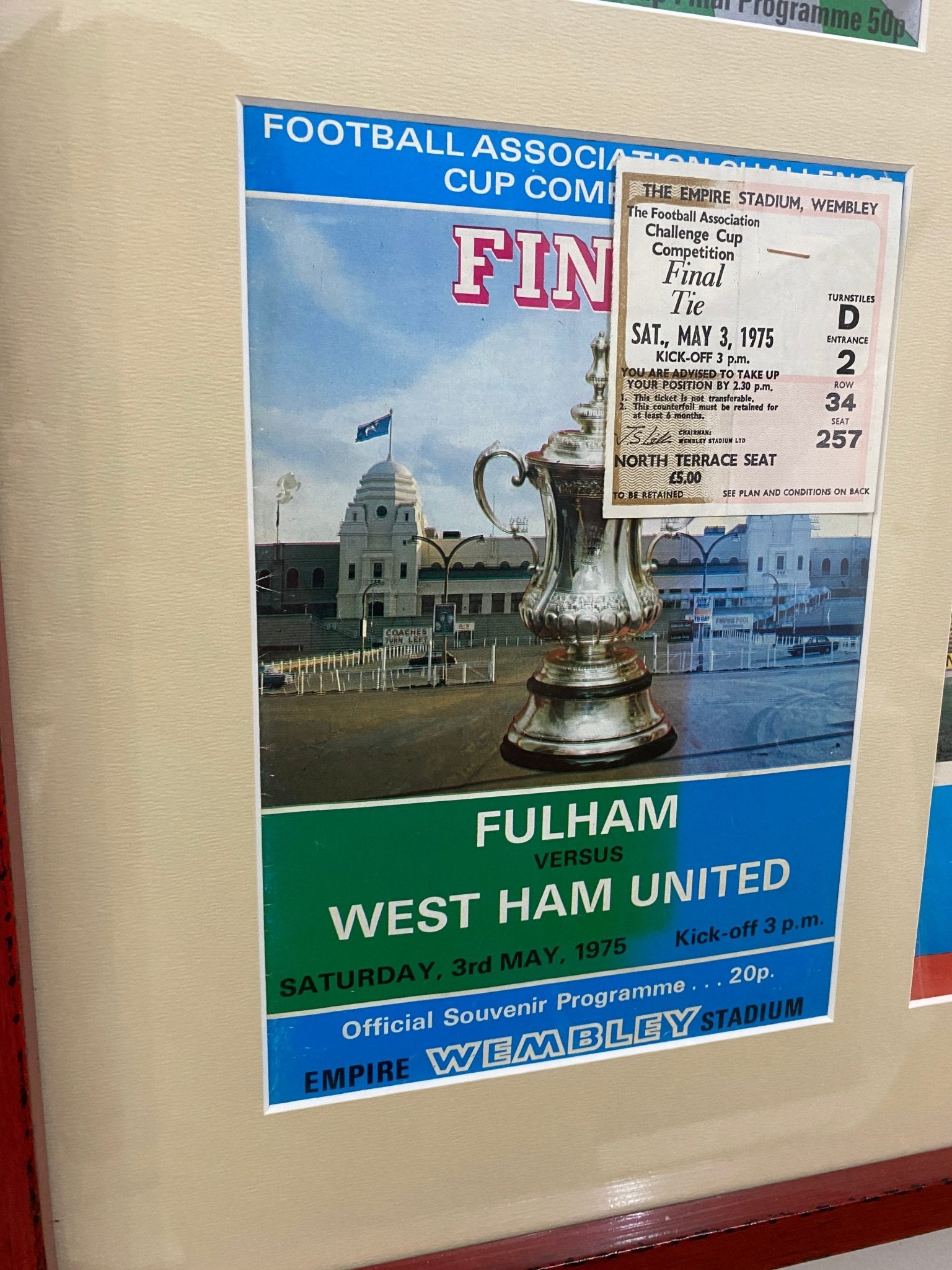 Wembley’s Greatest Moments Framed Programmes - The Vintage Allure
